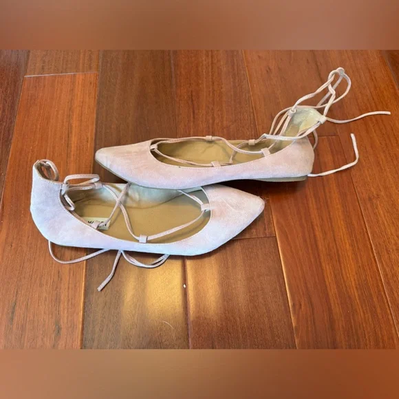 Steve Madden Size 10 Pink Lace Up Flat Shoes - Picture 4 of 8